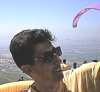 Here I'm in a paragliding competition